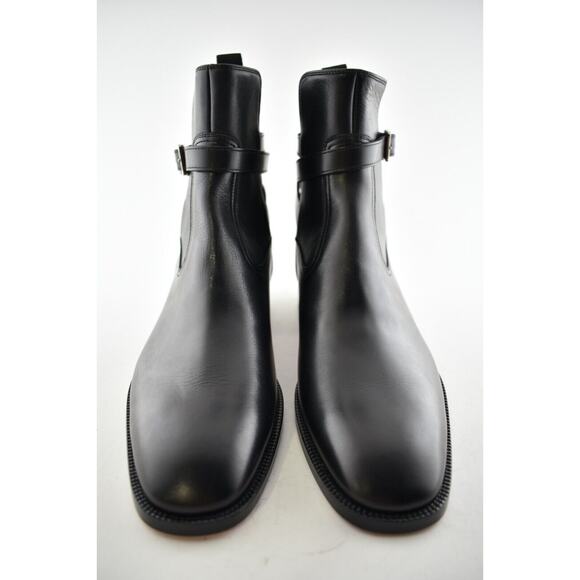 Christian Louboutin Mens Kicko Flat Black Calf Leather High Jodhpur Boot 39 6 main image 9